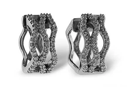 Diamond Earrings in white gold