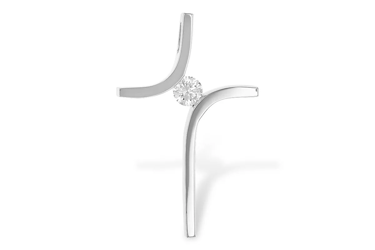 Diamond Pendant in white gold
