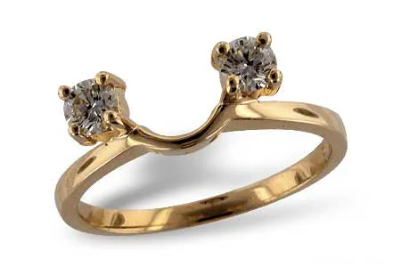 Diamond Ring Enhancer in yellow gold