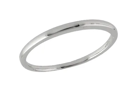 Gold Wedding Band in white gold