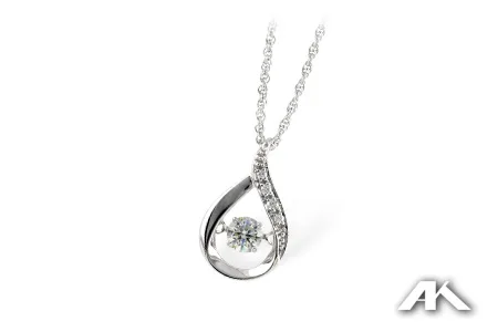 Diamond Necklace in white gold