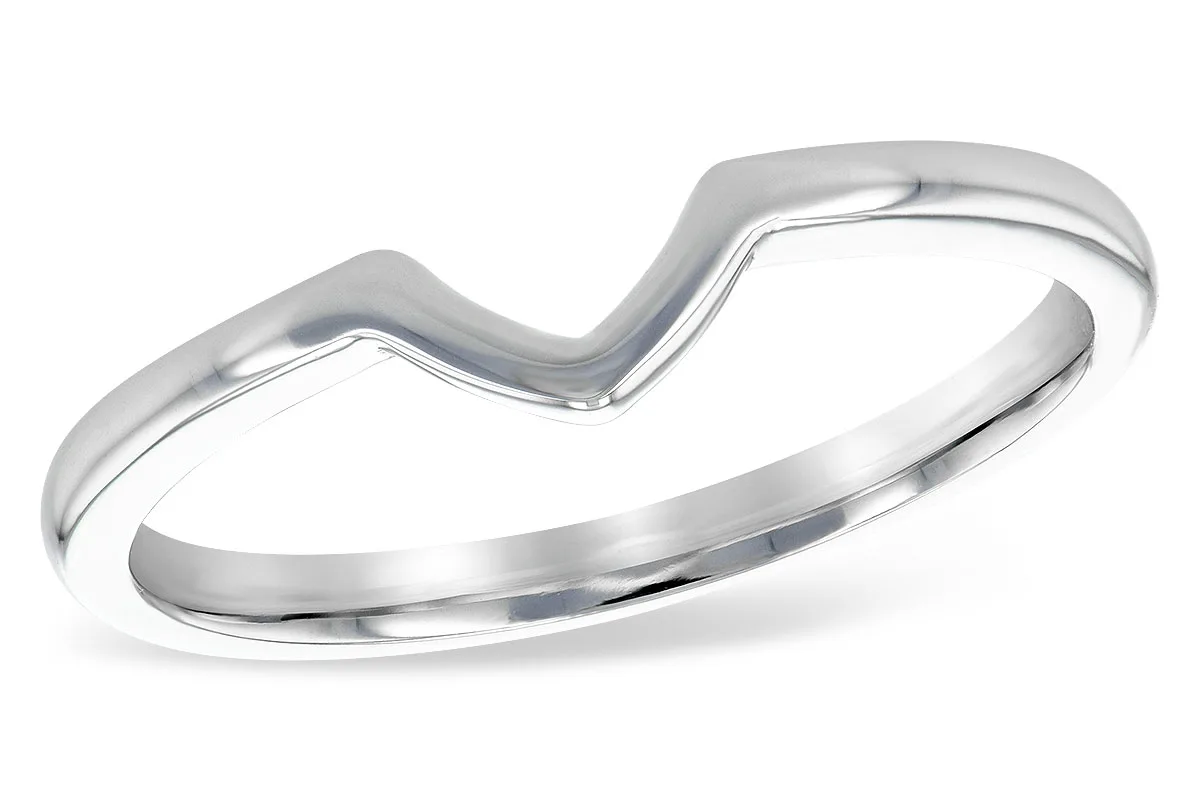 Gold Wedding Band in white gold