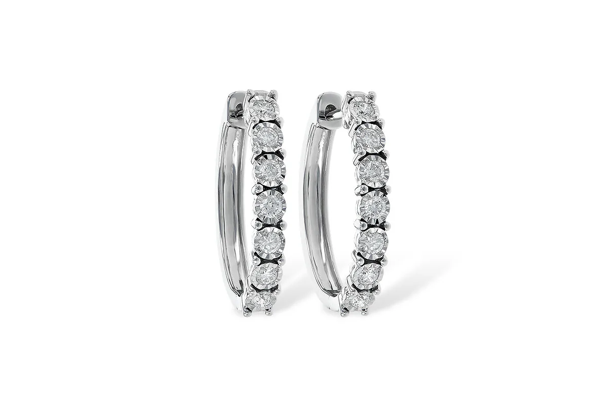 Diamond Earrings in white gold
