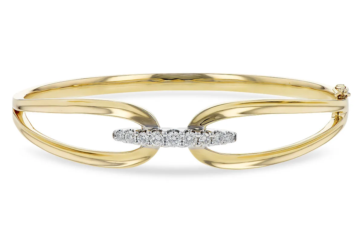 Diamond Bangle in yellow gold
