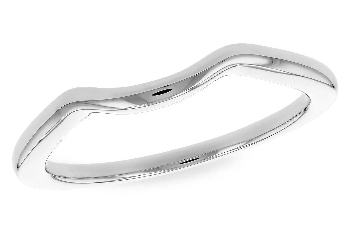 Gold Wedding Band in white gold