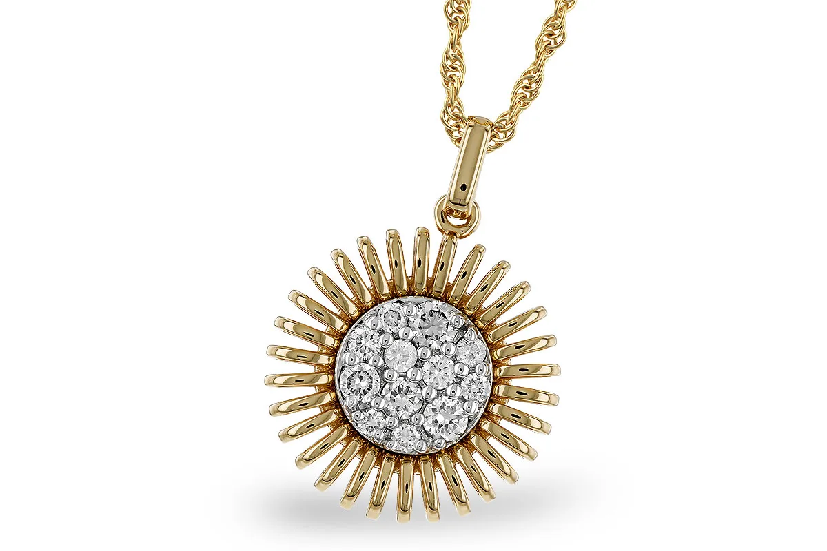 Diamond Necklace in yellow & white