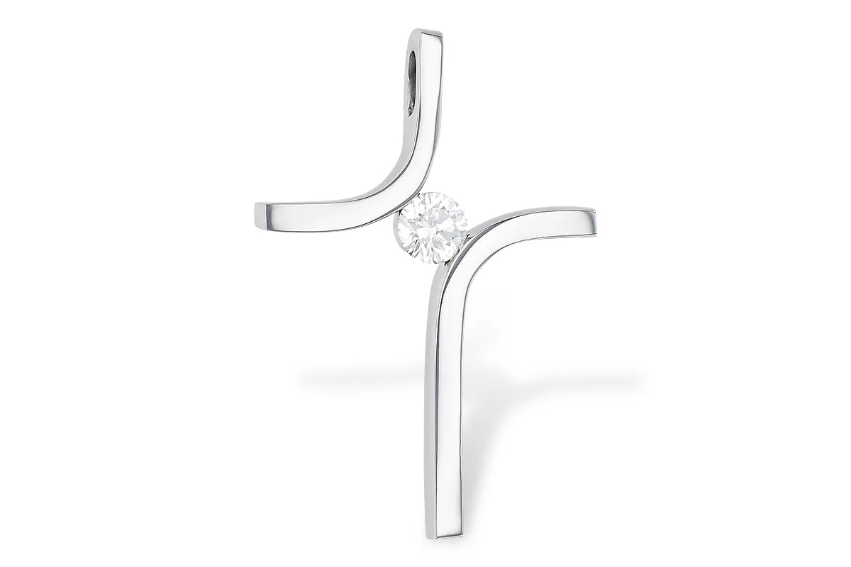 Diamond Pendant in white gold