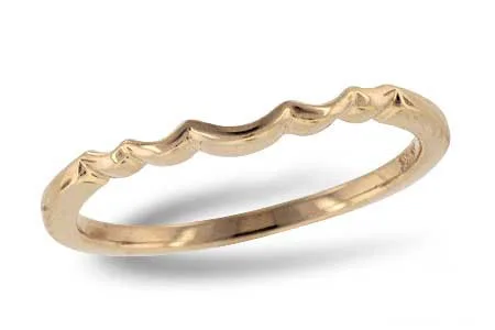 Gold Wedding Band in yellow gold