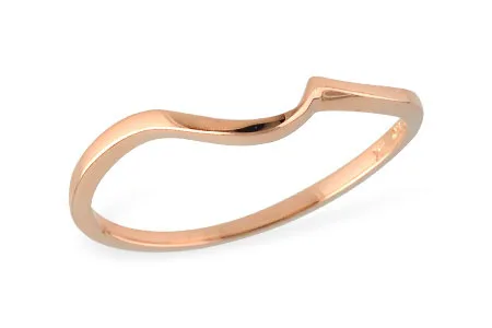 Gold Wedding Band in rose gold