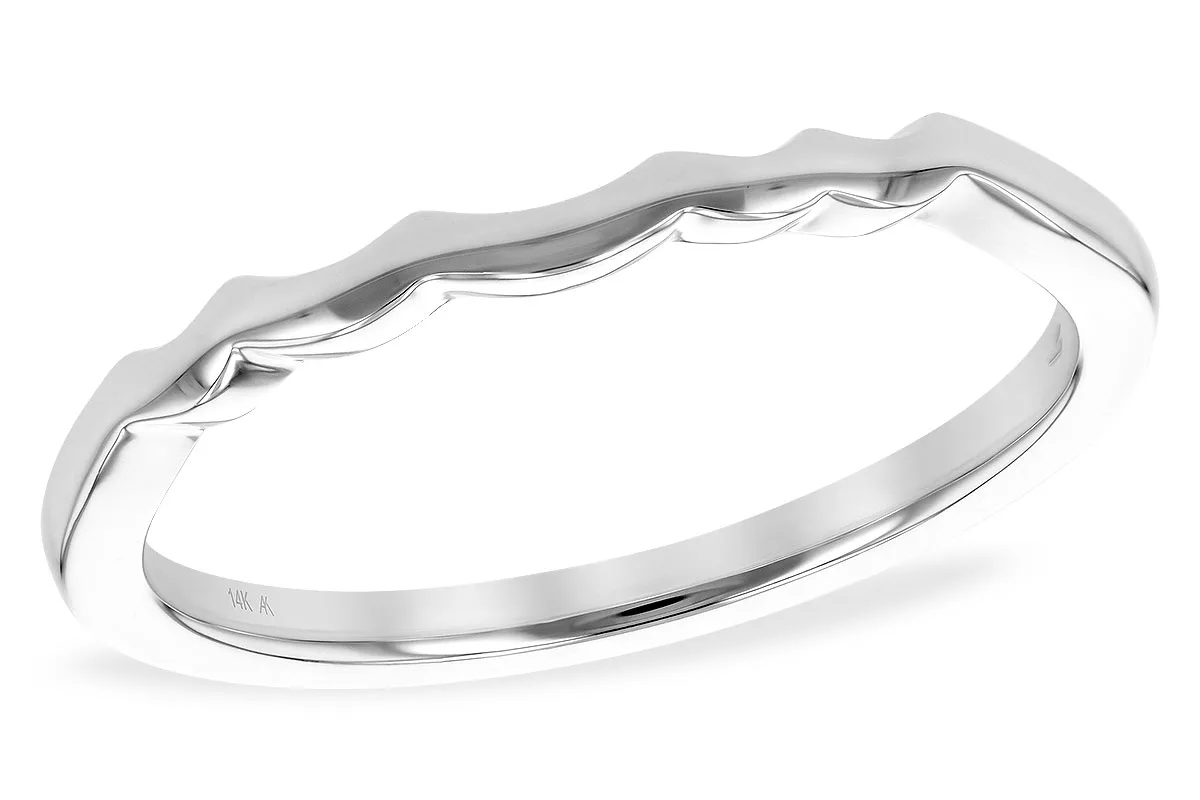 Gold Wedding Band in white gold