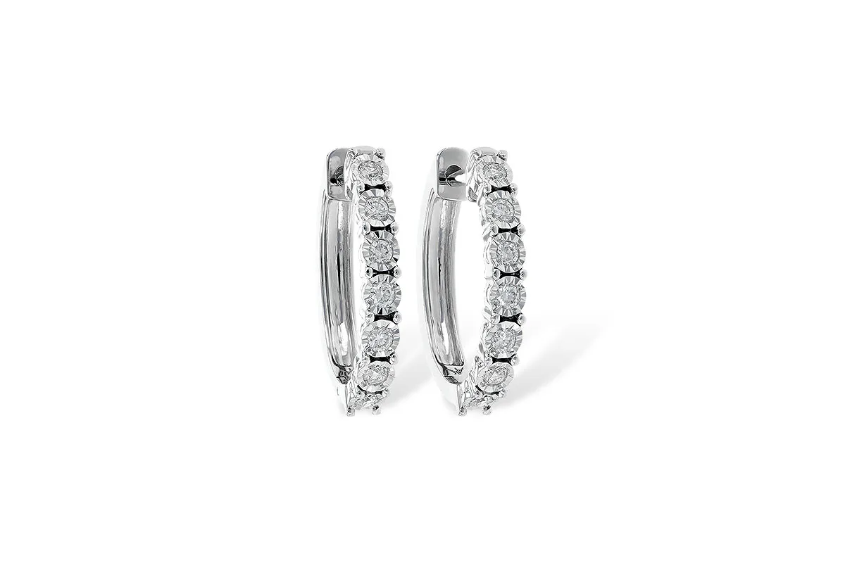 Diamond Earrings in white gold