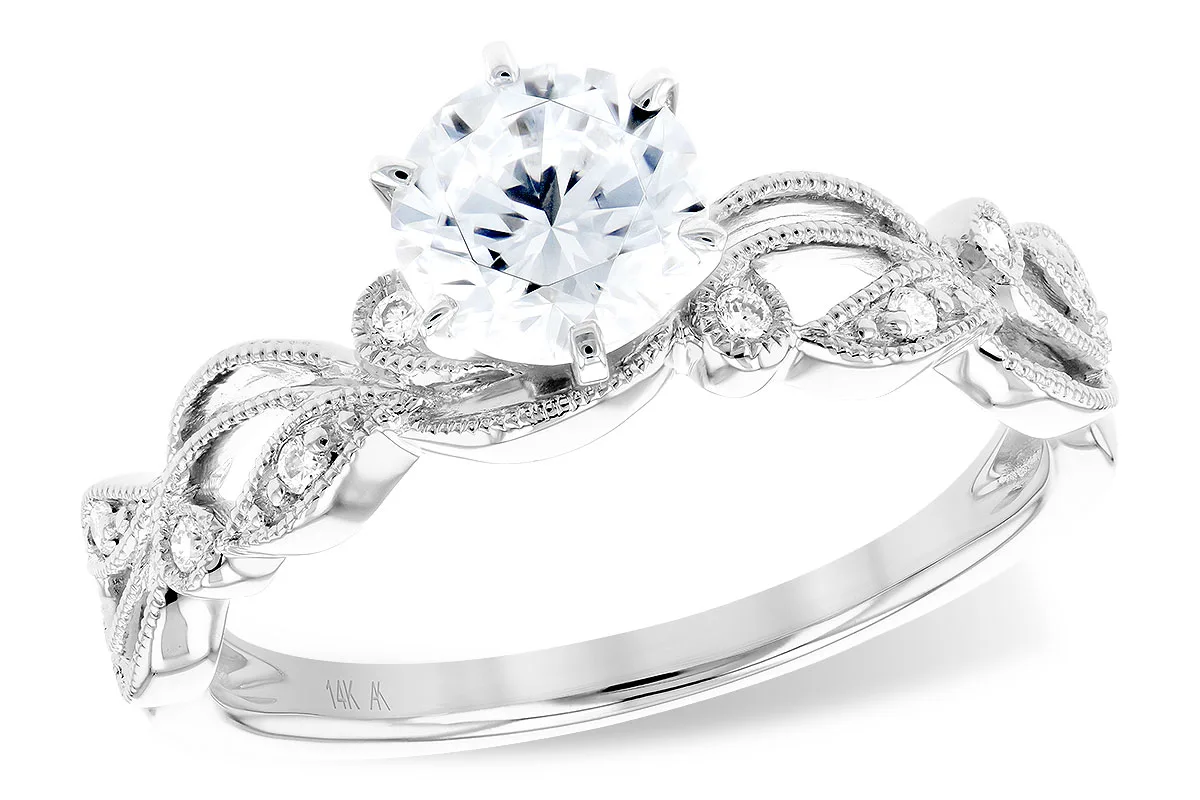 Diamond Semi-Mount Ring in white gold