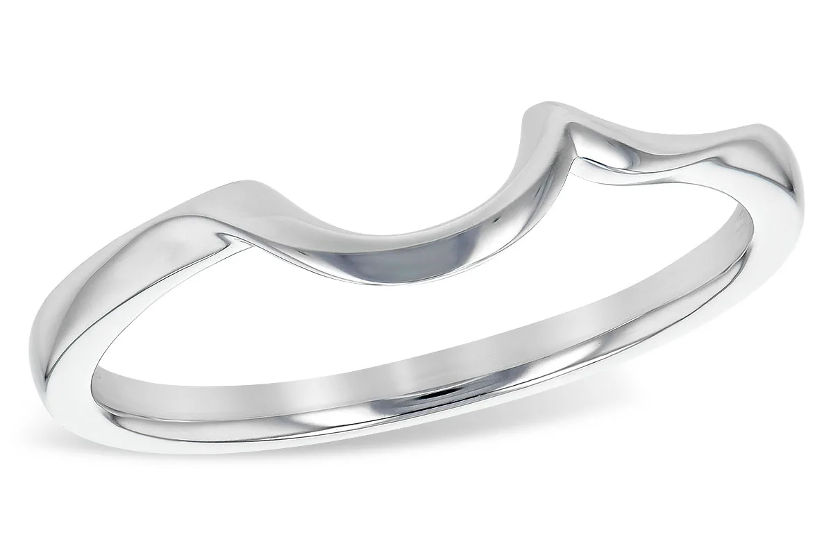 Gold Wedding Band in white gold