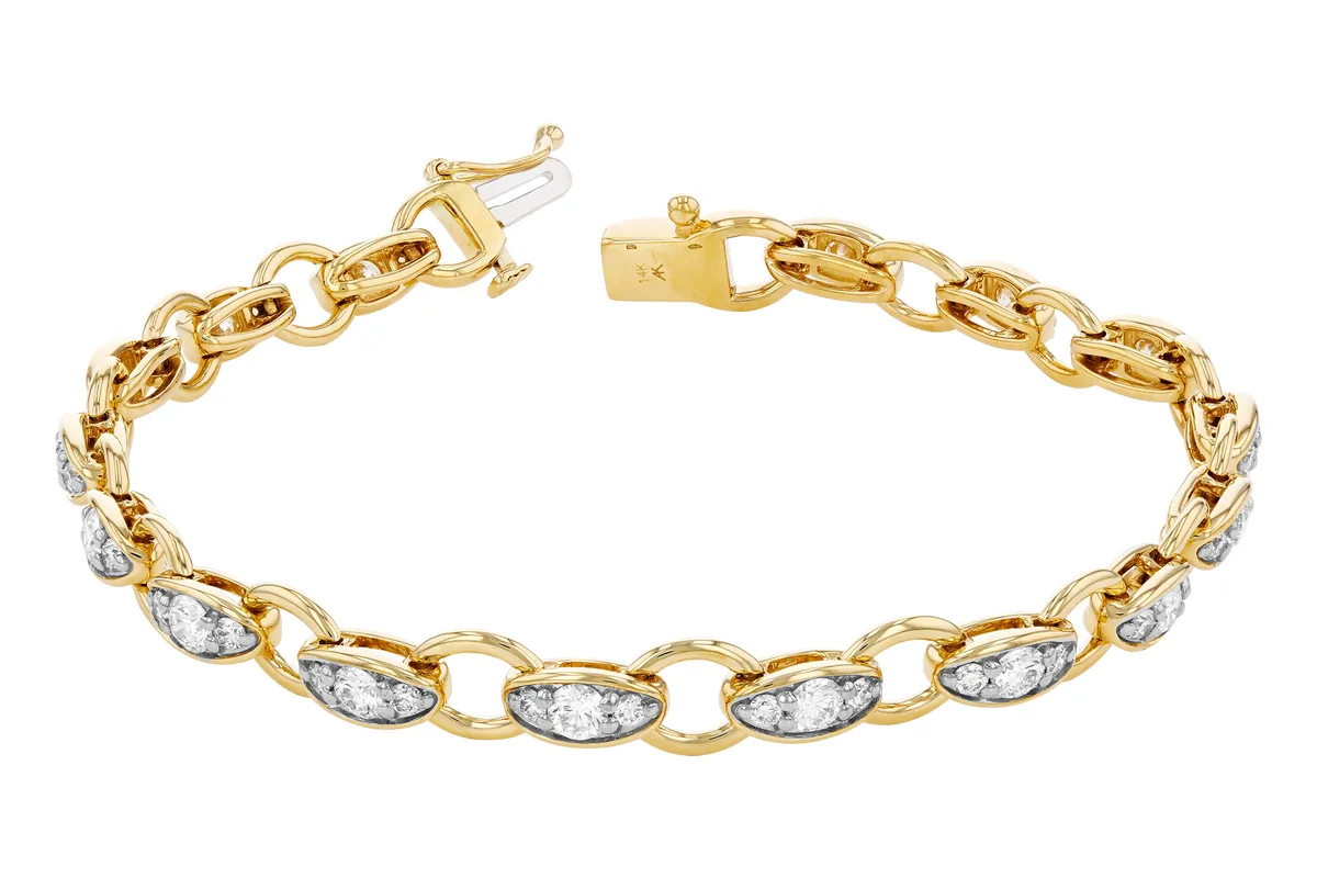 Diamond Bracelet in yellow gold