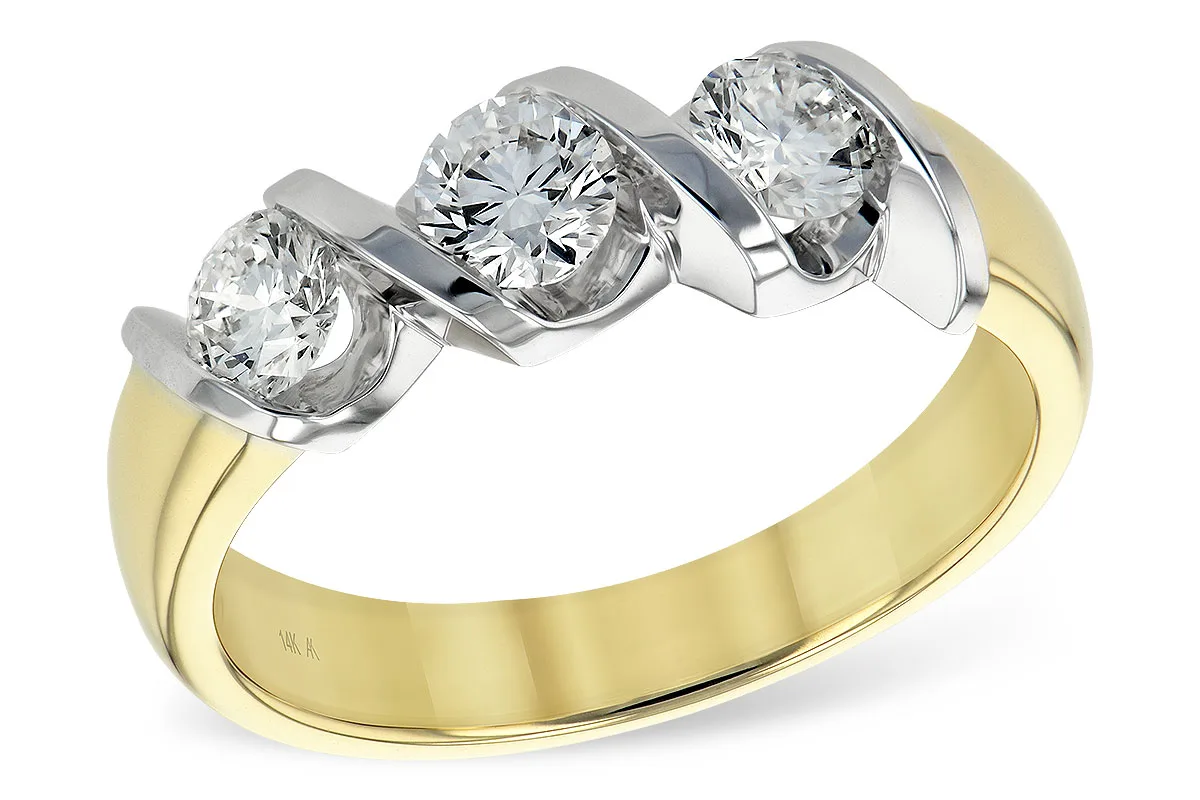 Diamond Wedding Band in yellow gold