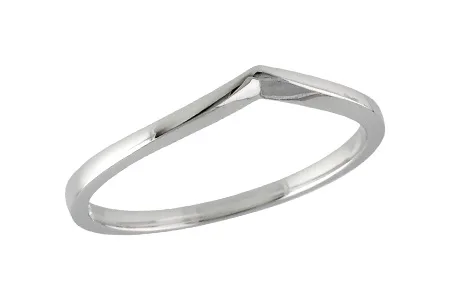 Gold Wedding Band in white gold