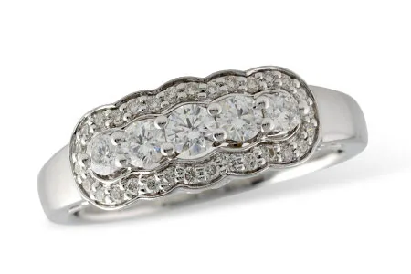 Diamond Wedding Band in white gold
