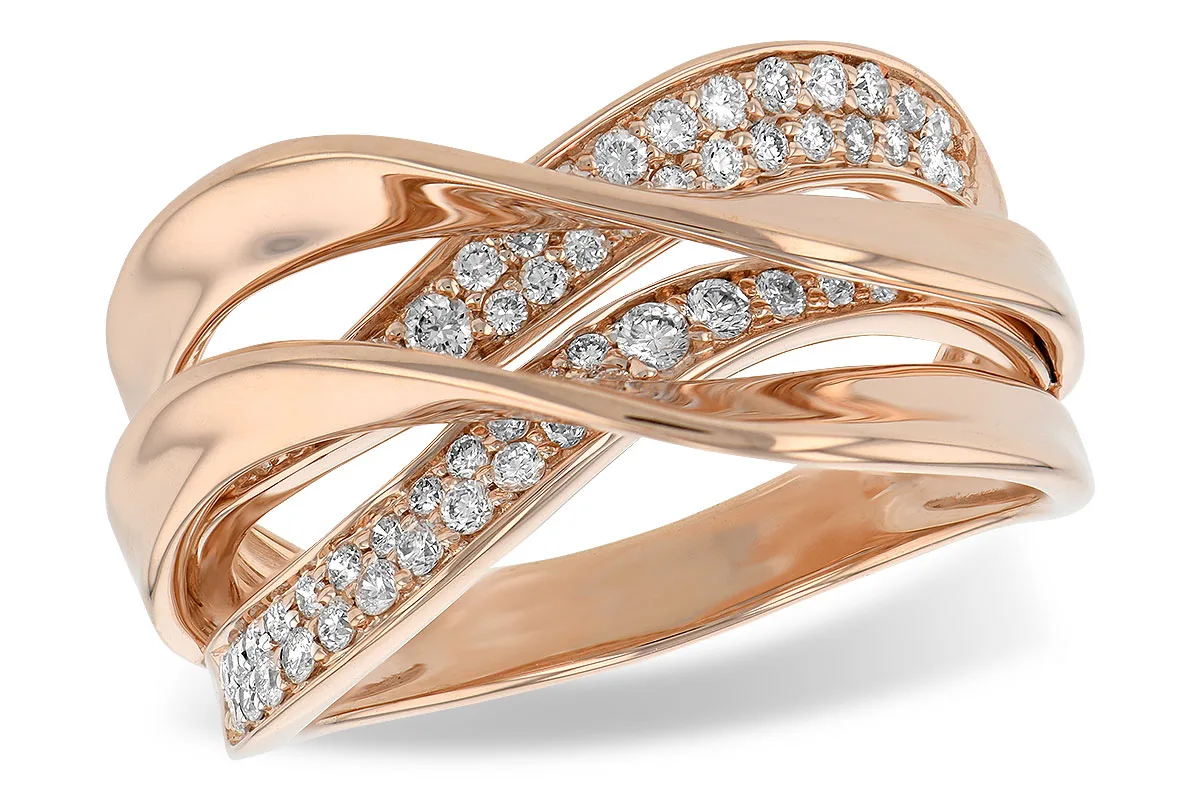 Diamond Wedding Band in rose gold