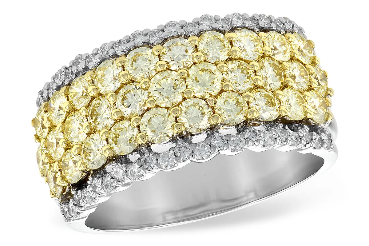 Diamond Ring in two-tone (reversed)