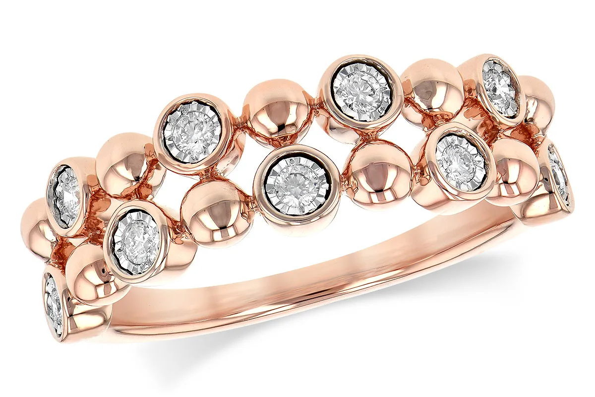 Diamond Wedding Band in rose gold