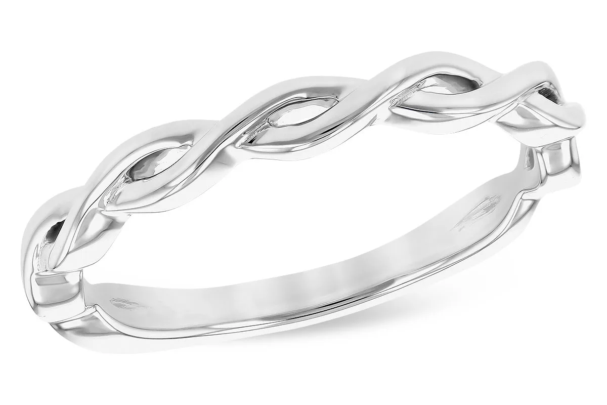 Gold Wedding Band in white gold