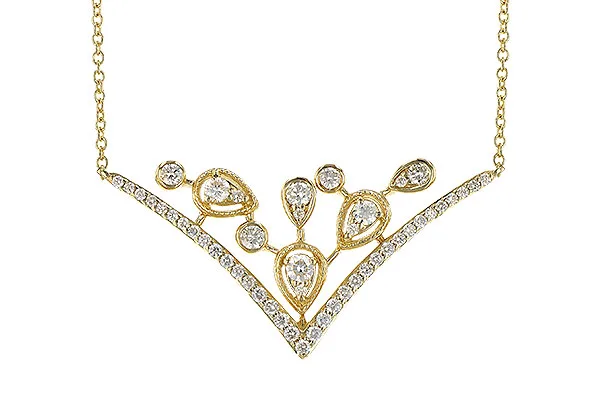 Diamond Necklace in yellow gold