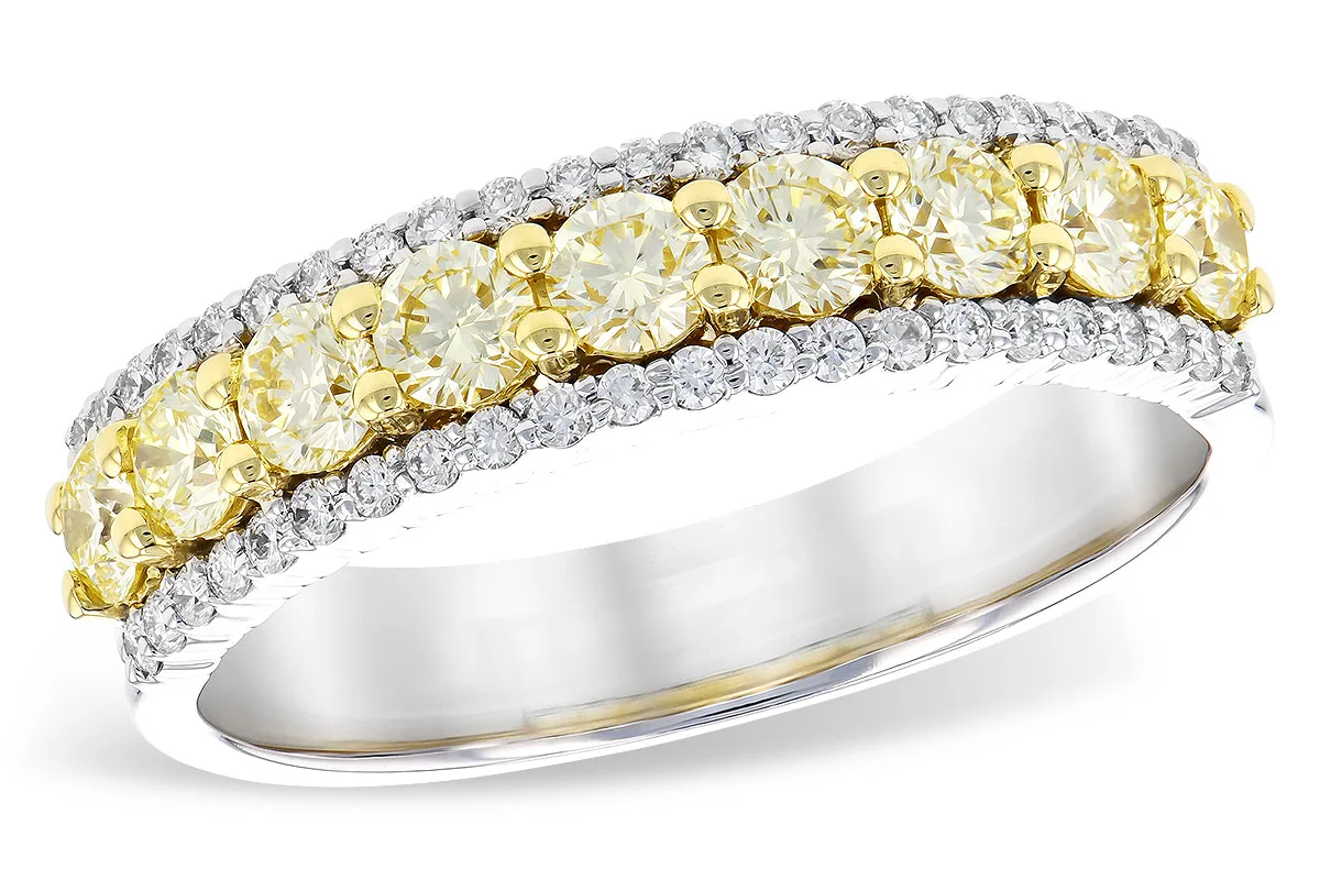 Diamond Anniversary Band in two-tone (reversed)
