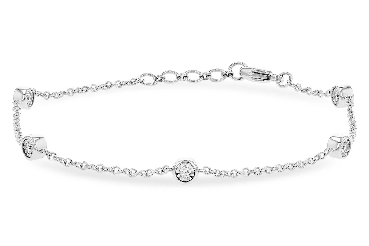 Diamond Bracelet in white gold