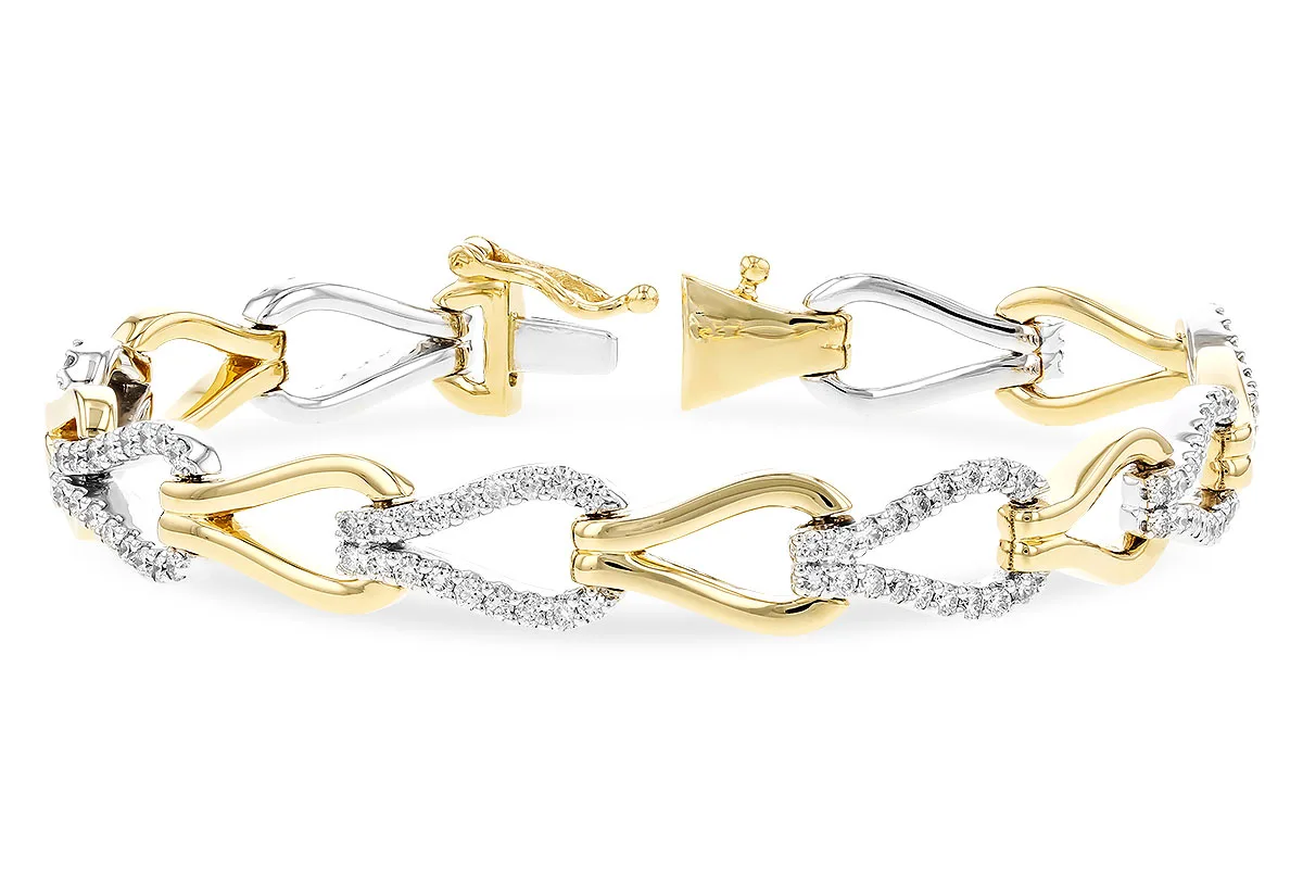 Diamond Bracelet in yellow & white