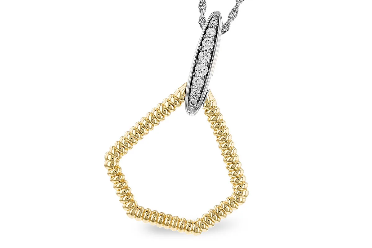 Diamond Necklace in yellow & white
