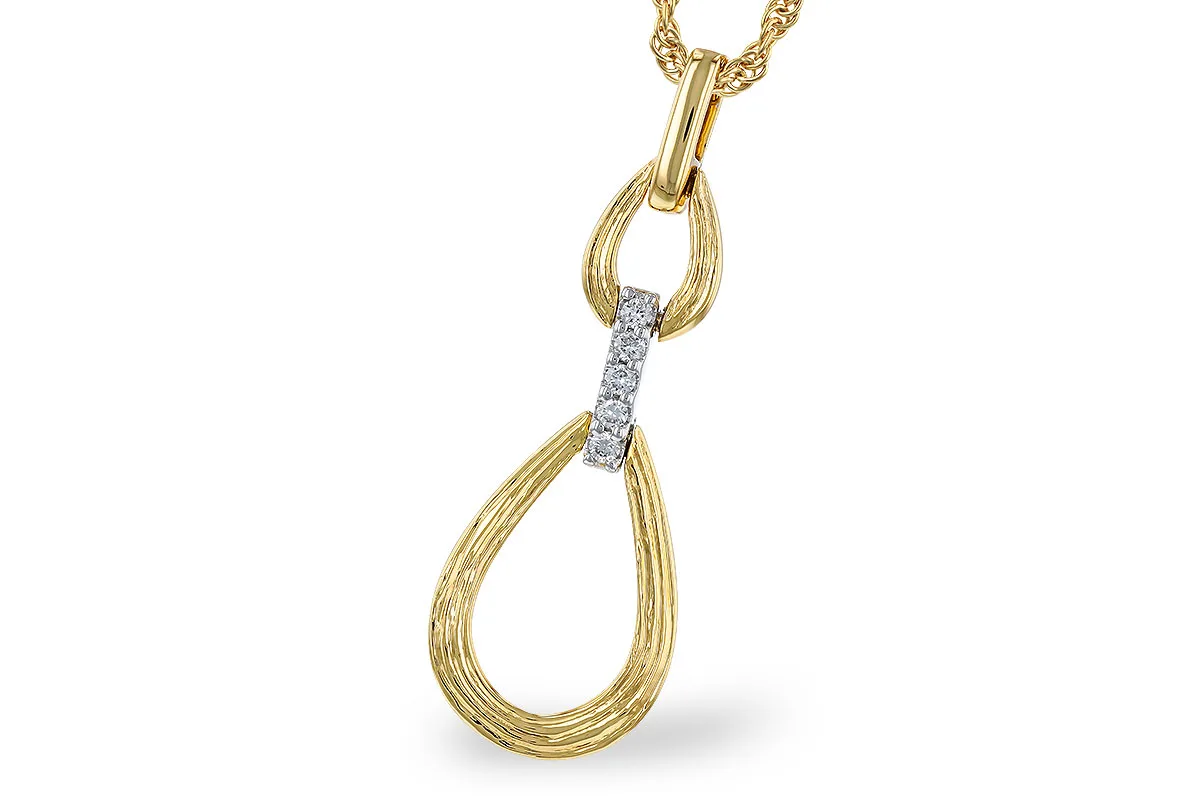 Diamond Necklace in yellow & white