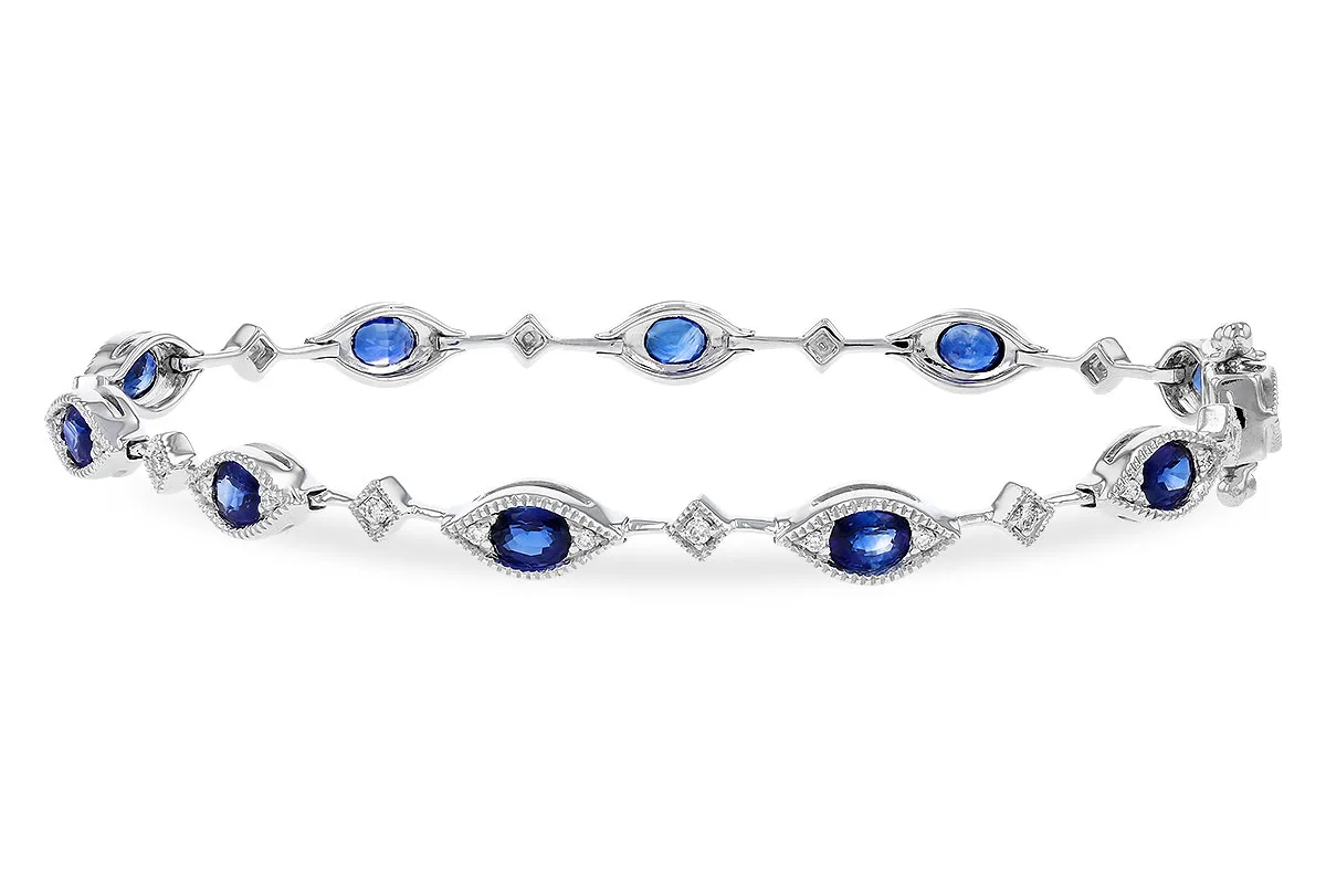 Sapphire Bracelet in white gold