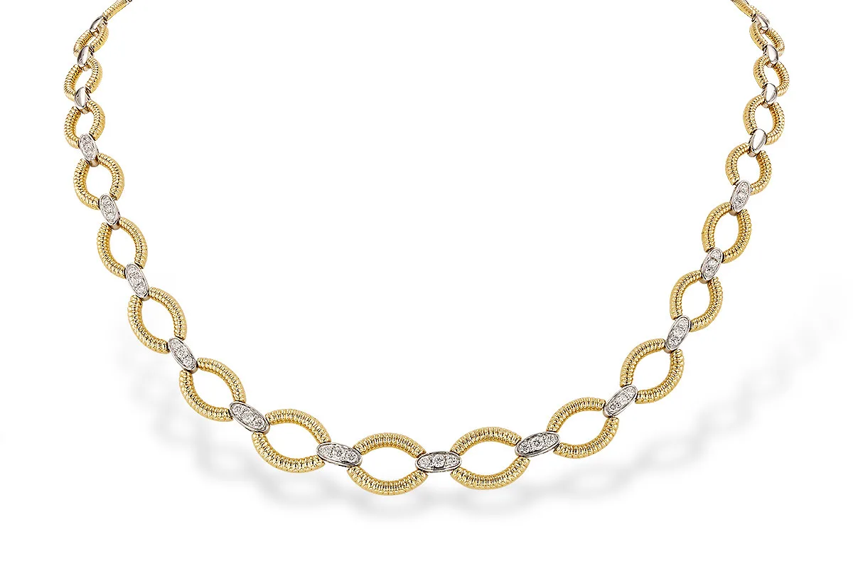 Diamond Necklace in yellow & white
