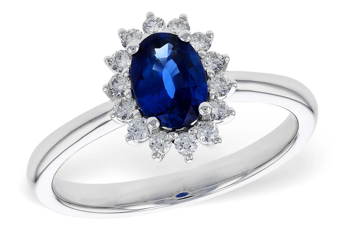 Sapphire Ring in white gold