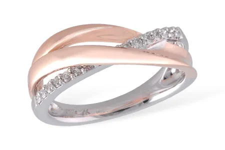 Diamond Ring in two-tone
