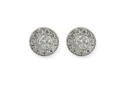 Diamond Earrings in white gold
