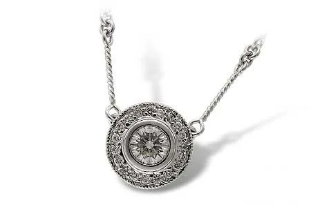 Diamond Necklace in white gold