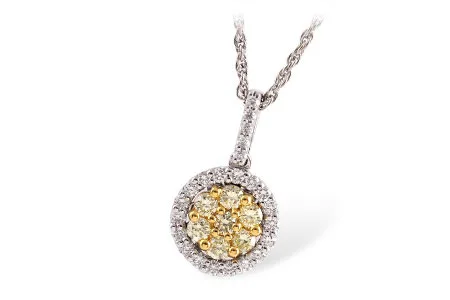 Diamond Necklace in two-tone (reversed)