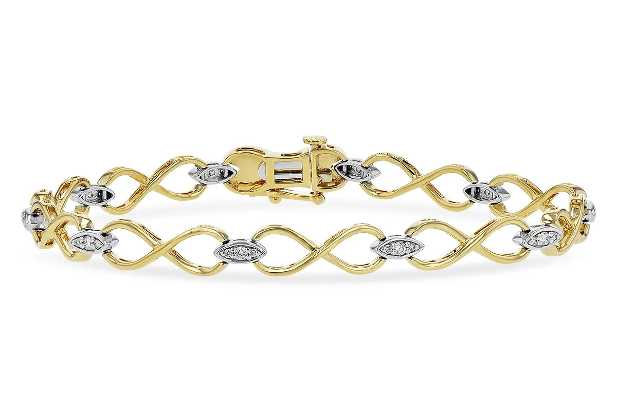 Diamond Bracelet in yellow gold