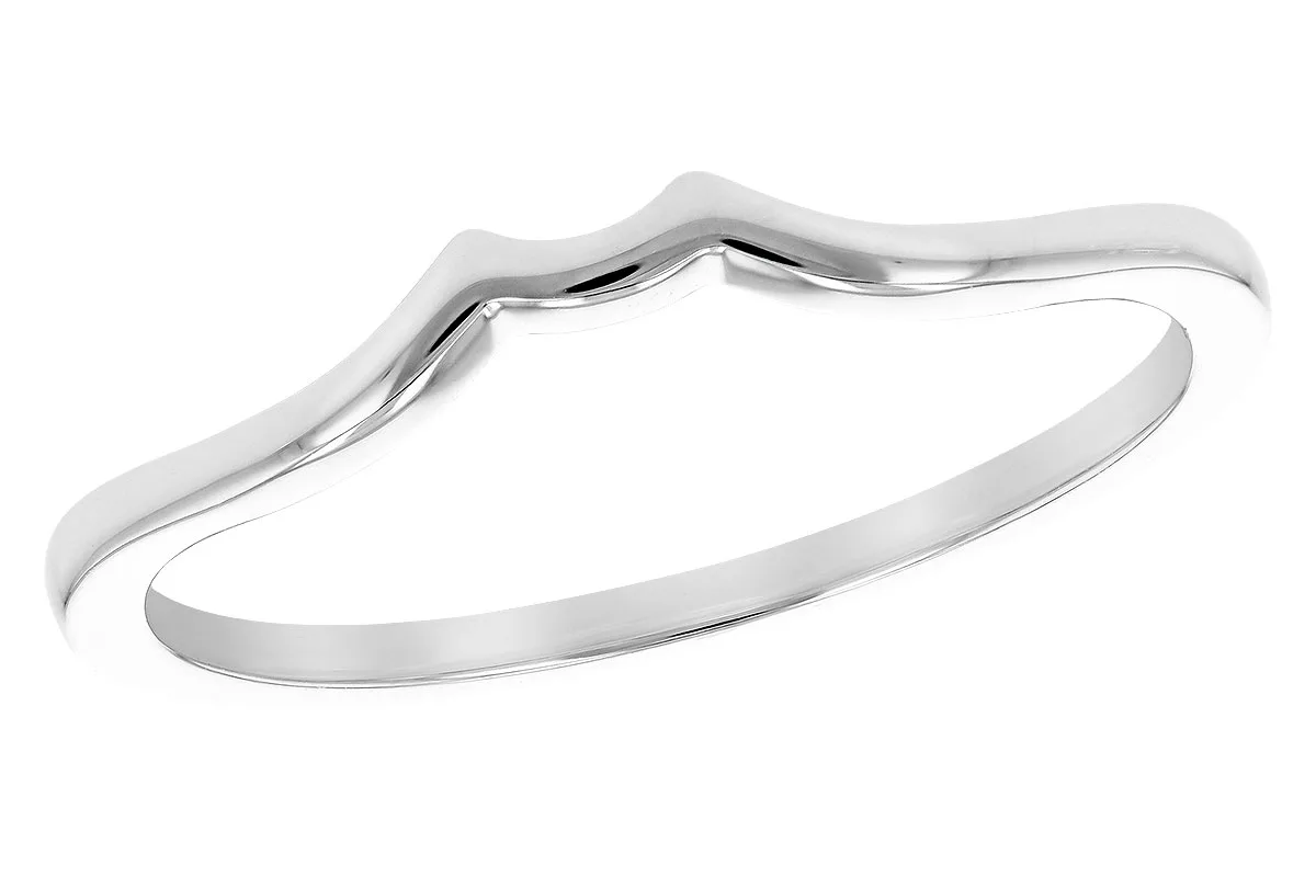 Gold Wedding Band in white gold