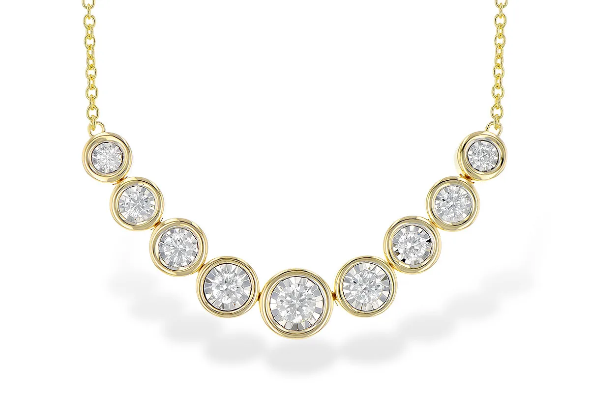 Diamond Necklace in yellow gold
