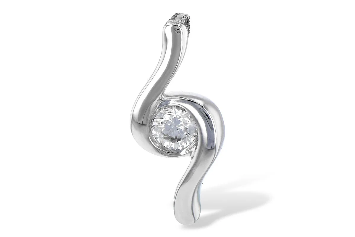 Diamond Pendant in white gold
