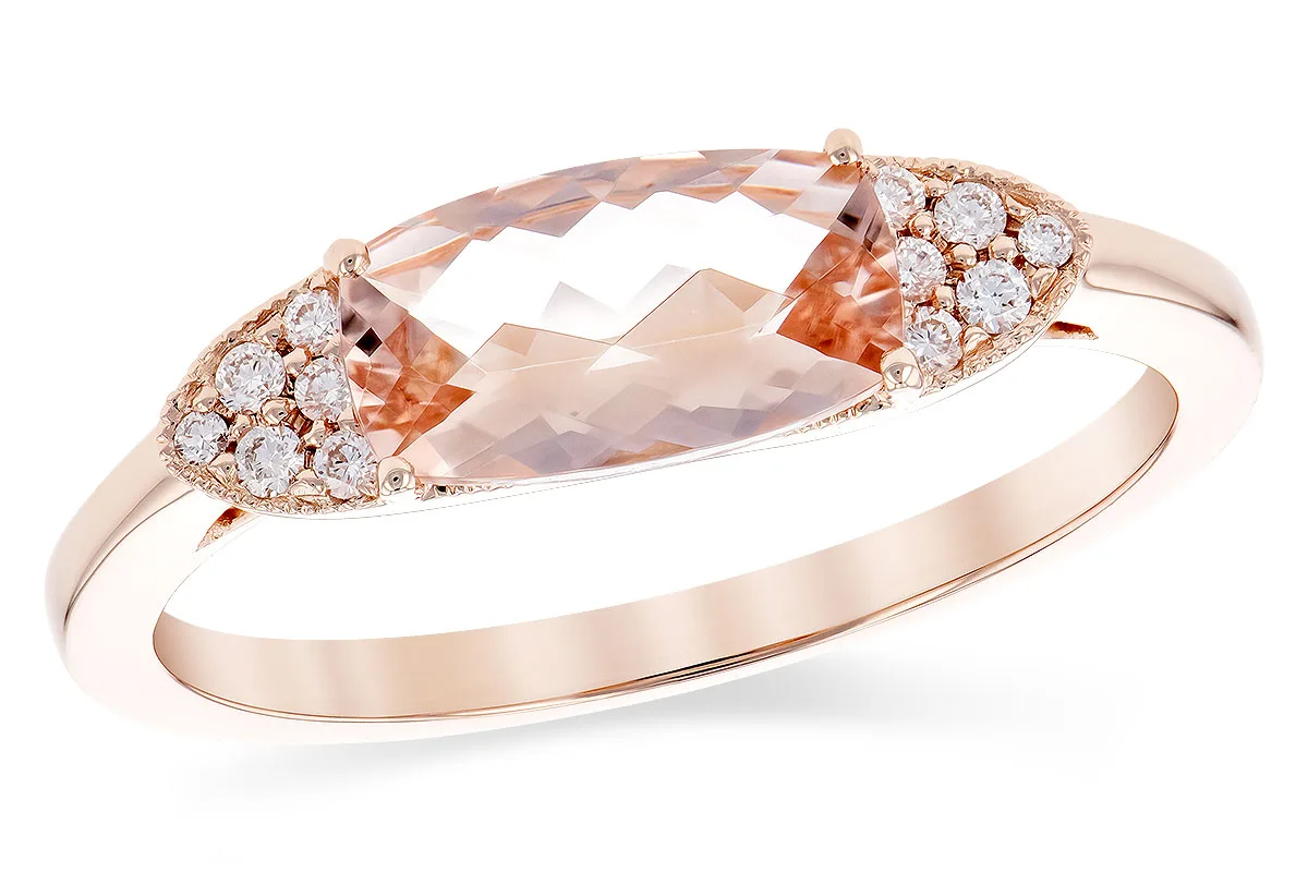 Morganite Ring in rose gold
