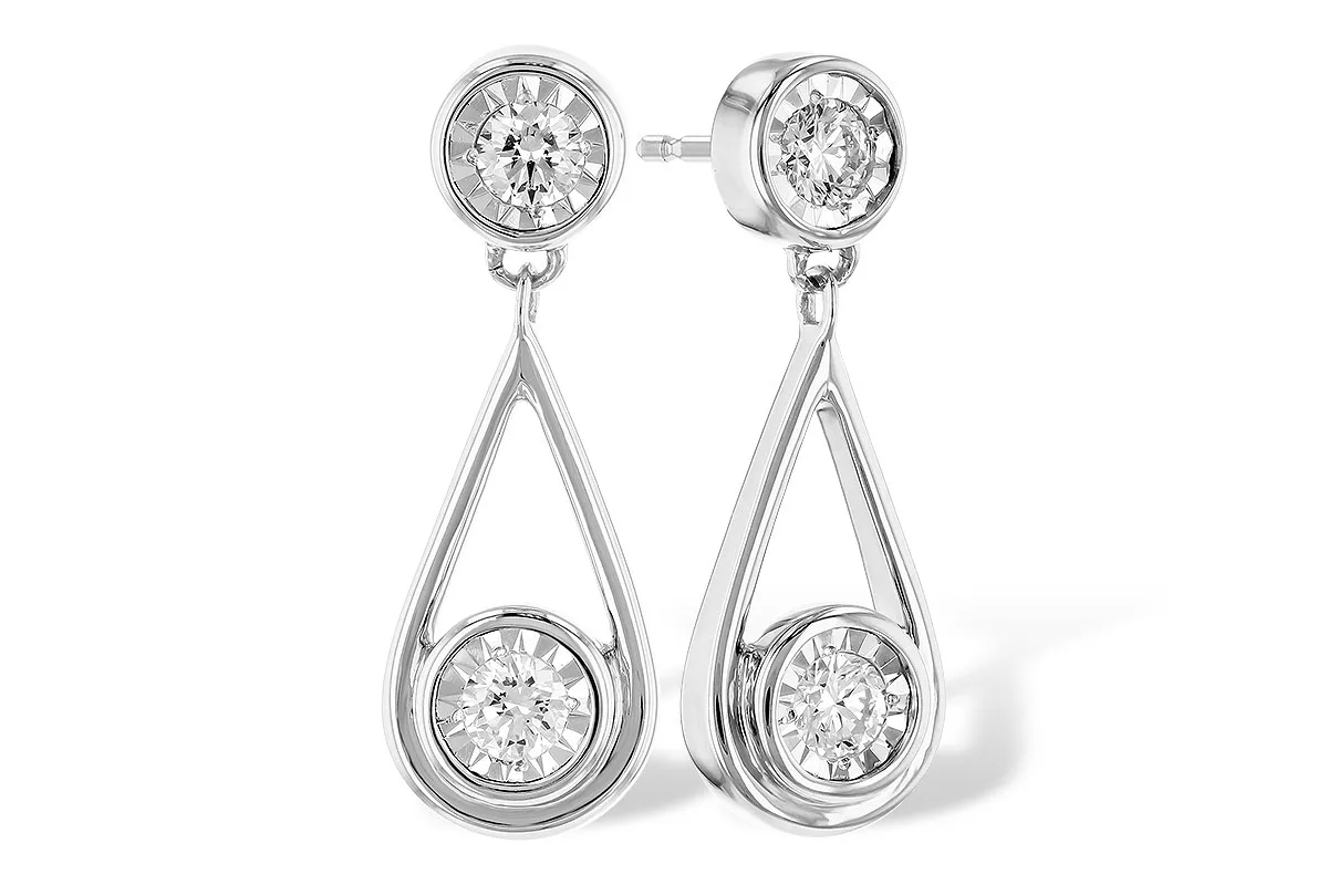 Diamond Earrings in white gold