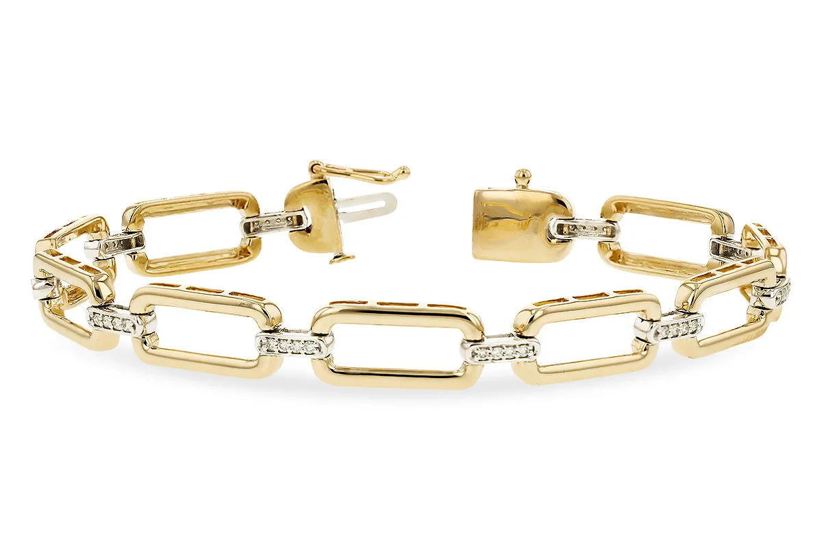 Diamond Bracelet in yellow & white