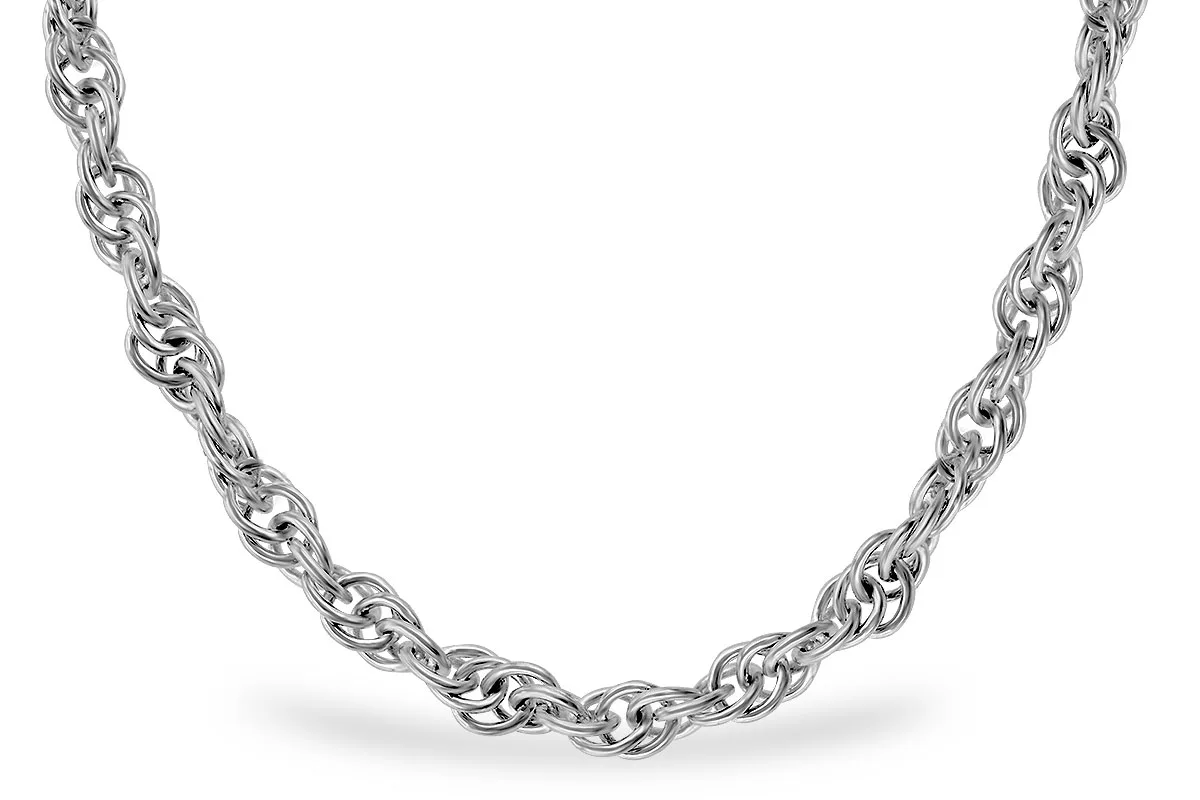 Rope Chain in white gold