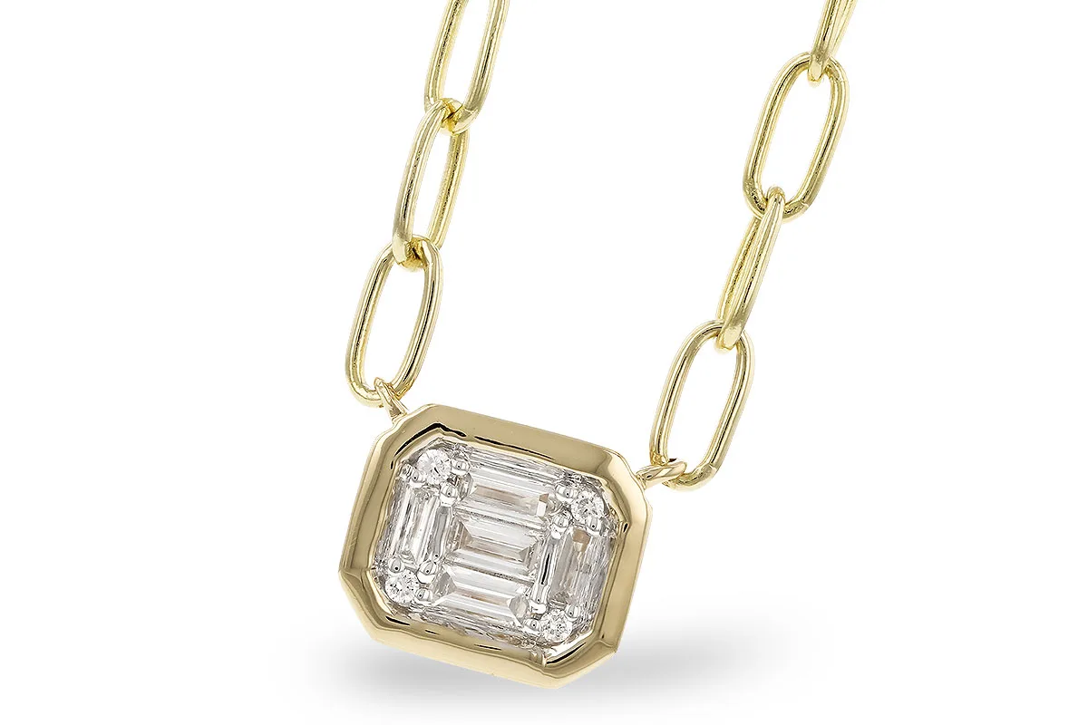 Diamond Necklace in yellow gold