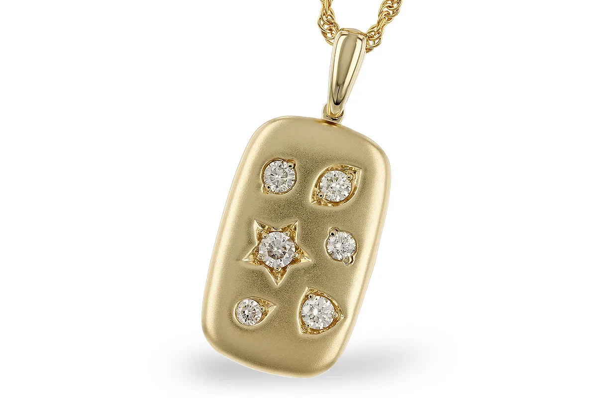 Diamond Necklace in yellow gold