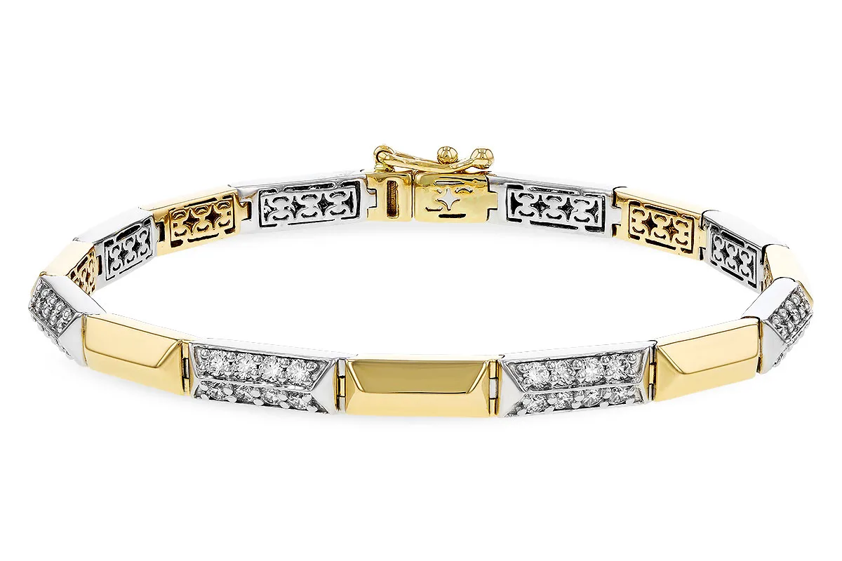 Diamond Bracelet in yellow & white