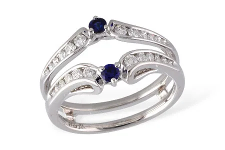 Sapphire Ring in white gold